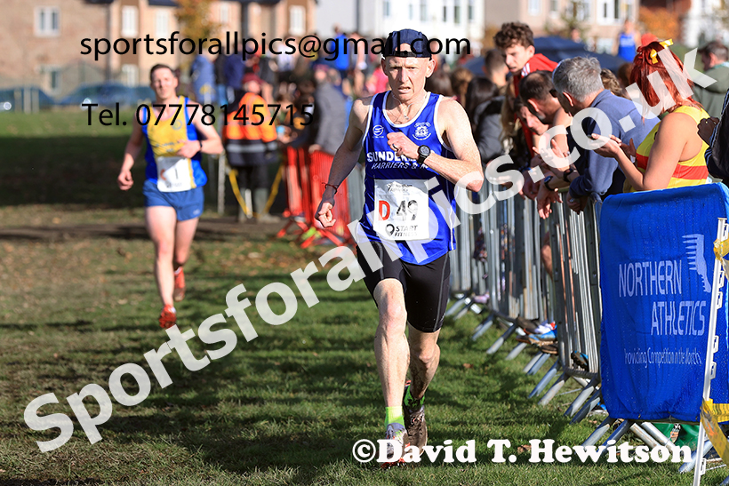 Senior men, 2024 Northern Cross Country Relays, Graves Park, Sheffield.   Photo: David T. Hewitson/Sports for All Pics